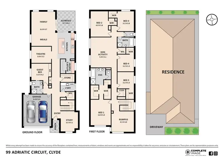 Floorplan of Homely house listing, 99 Adriatic Circuit, Clyde VIC 3978
