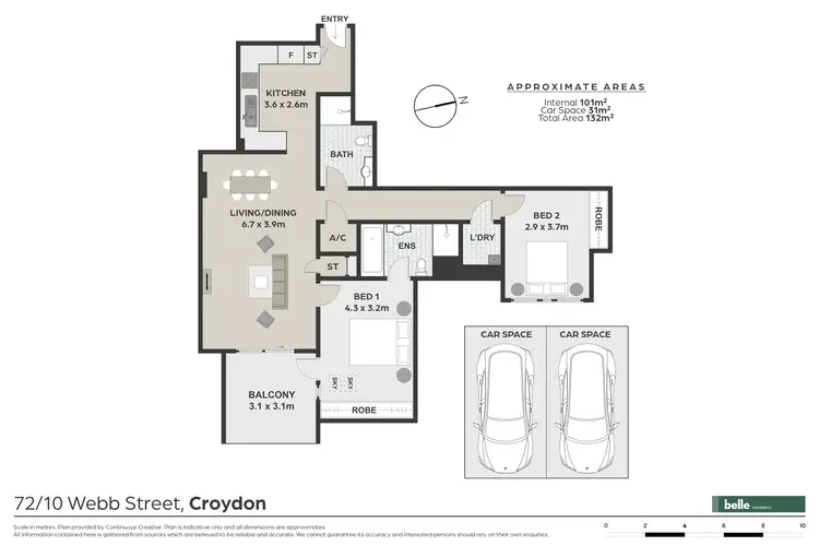 Floorplan of Homely apartment listing, Level 6/72/10 Webb Street, Croydon NSW 2132