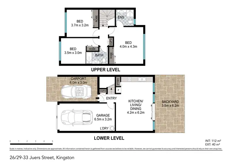 Floorplan of Homely townhouse listing, 26/29-33 Juers Street, Kingston QLD 4114
