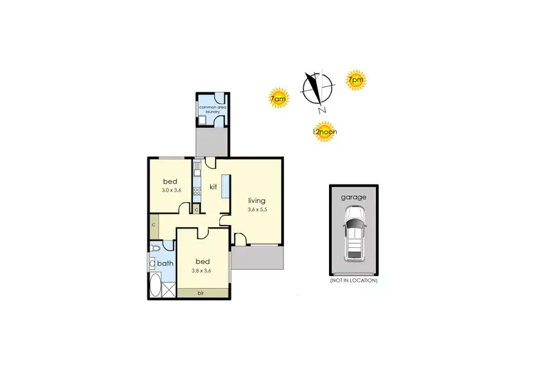 Floorplan of Homely unit listing, 2/16 Nolan Street, Frankston VIC 3199