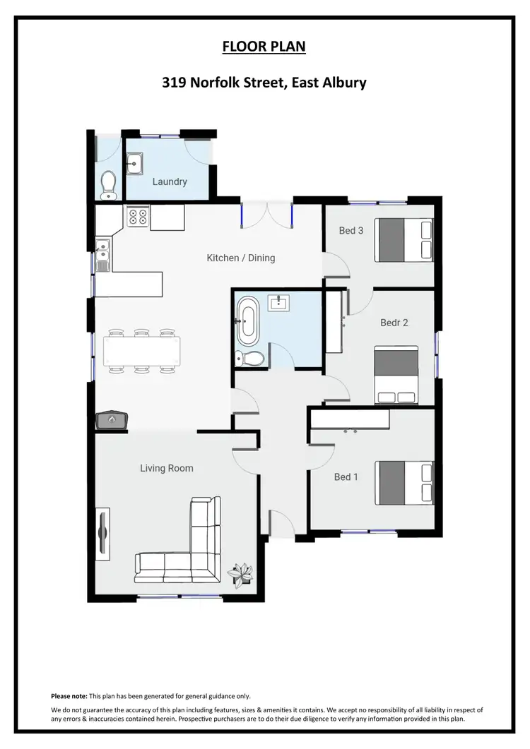Floorplan of Homely house listing, 319 Norfolk Street, East Albury NSW 2640