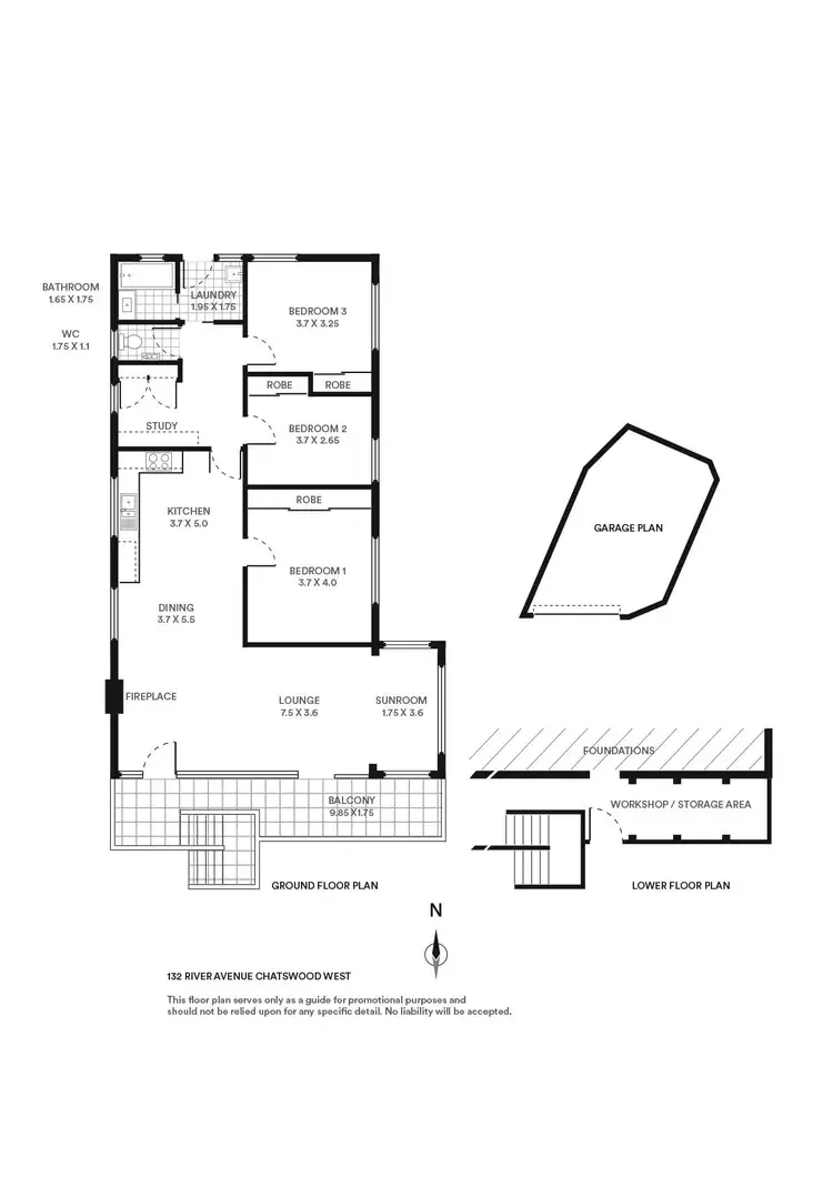 Floorplan of Homely house listing, 132 River Avenue, Chatswood West NSW 2067