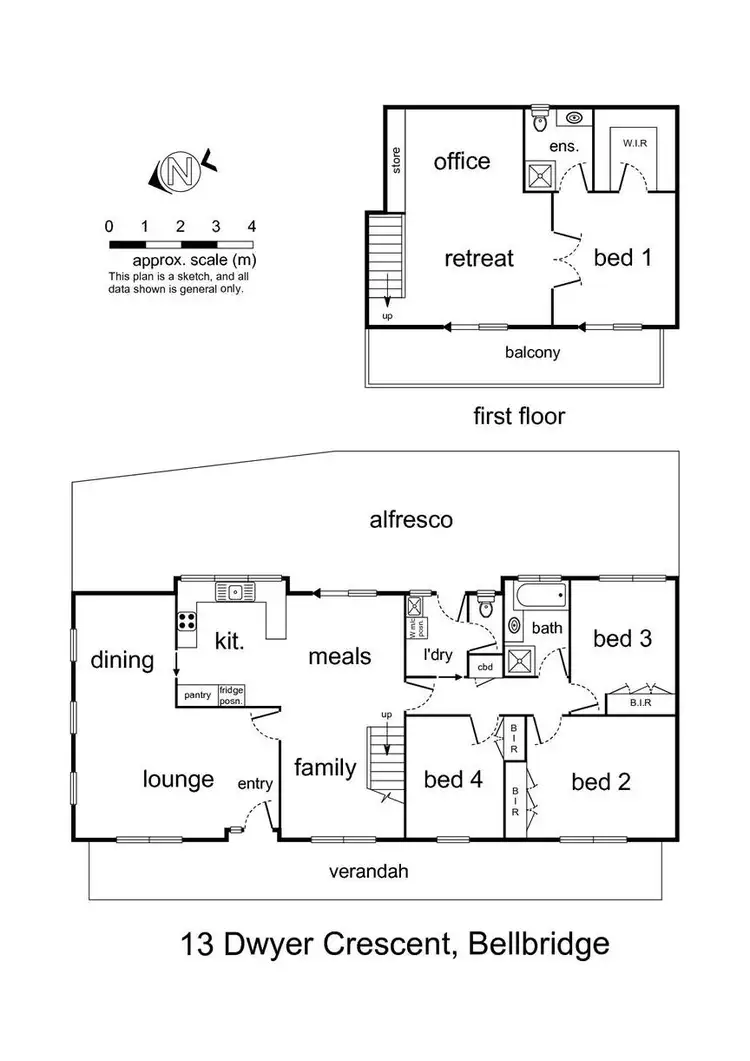 Floorplan of Homely house listing, 13 Dwyer Crescent, Bellbridge VIC 3691