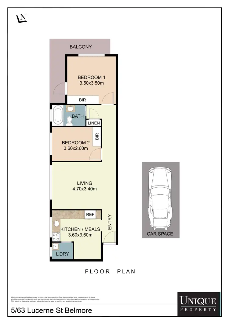 Floorplan of Homely apartment listing, 5/63 Lucerne Street, Belmore NSW 2192