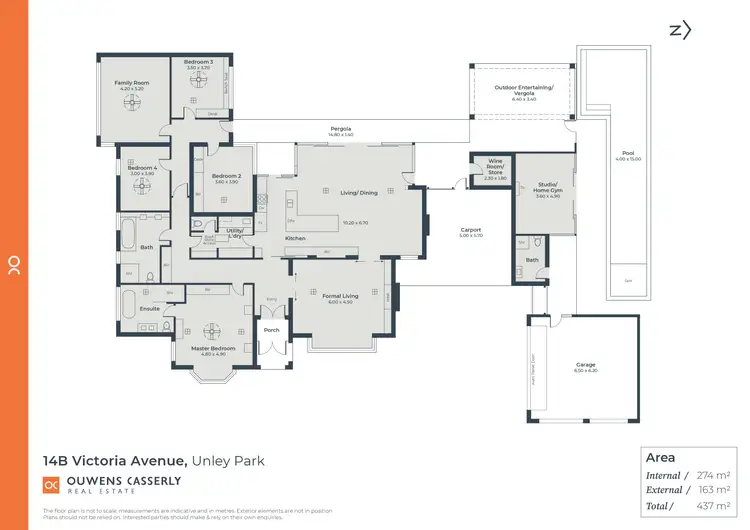 Floorplan of Homely house listing, 14B Victoria Avenue, Unley Park SA 5061