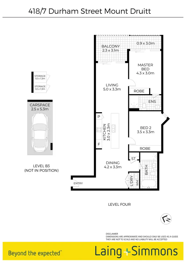 Floorplan of Homely unit listing, 418/7 Durham Street, Mount Druitt NSW 2770