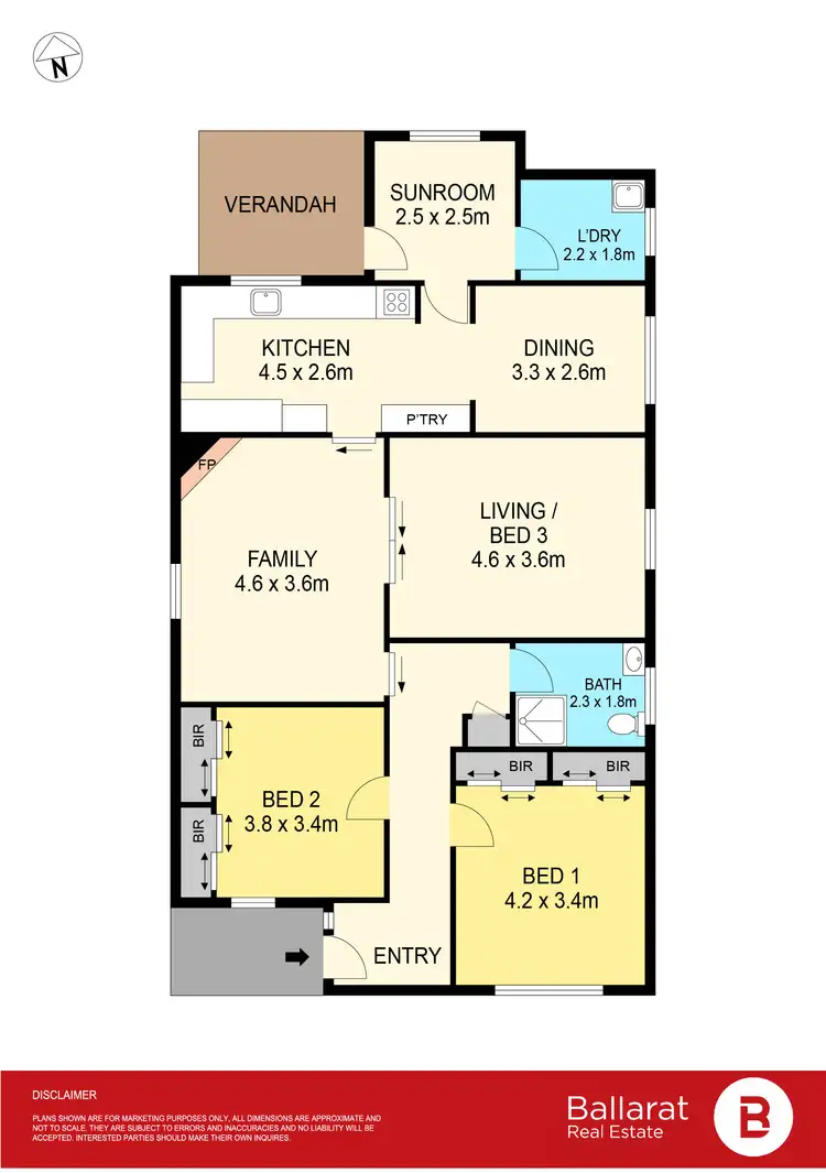Floorplan of Homely house listing, 309 Eureka Street, Ballarat East VIC 3350