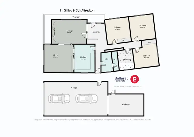 Floorplan of Homely house listing, 11 Gillies Street South, Alfredton VIC 3350