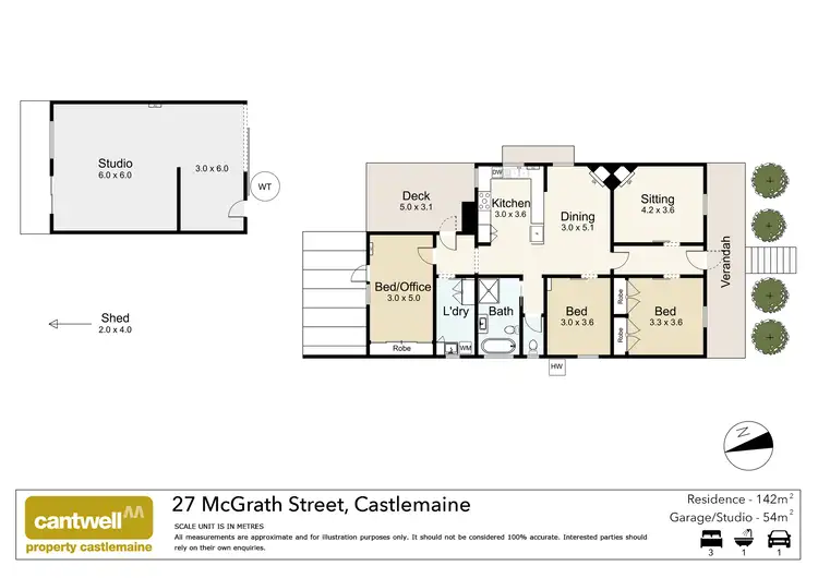 Floorplan of Homely house listing, 27 McGrath Street, Castlemaine VIC 3450