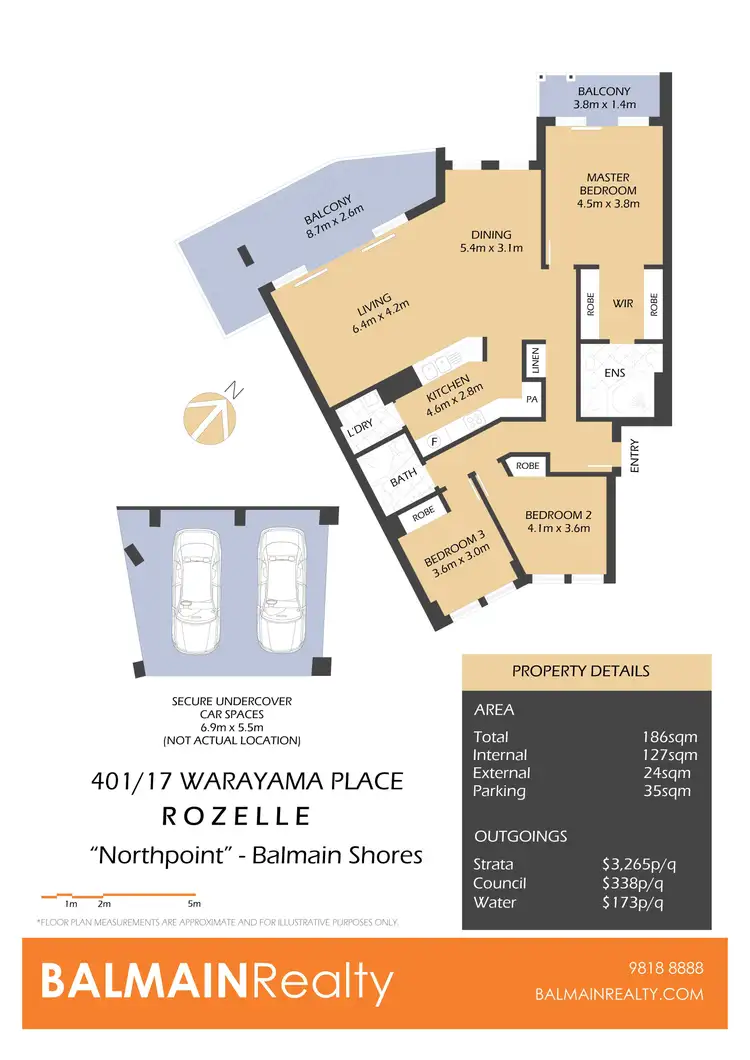 Floorplan of Homely apartment listing, 401/17 Warayama Place, Rozelle NSW 2039
