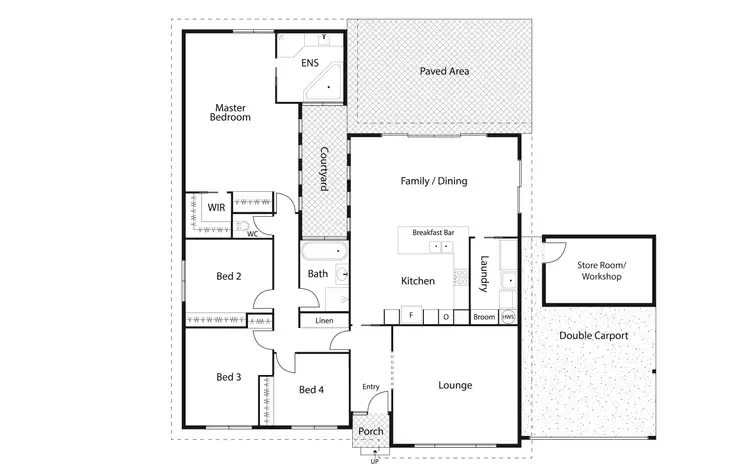 Floorplan of Homely house listing, 1 McLellan Place, Wanniassa ACT 2903