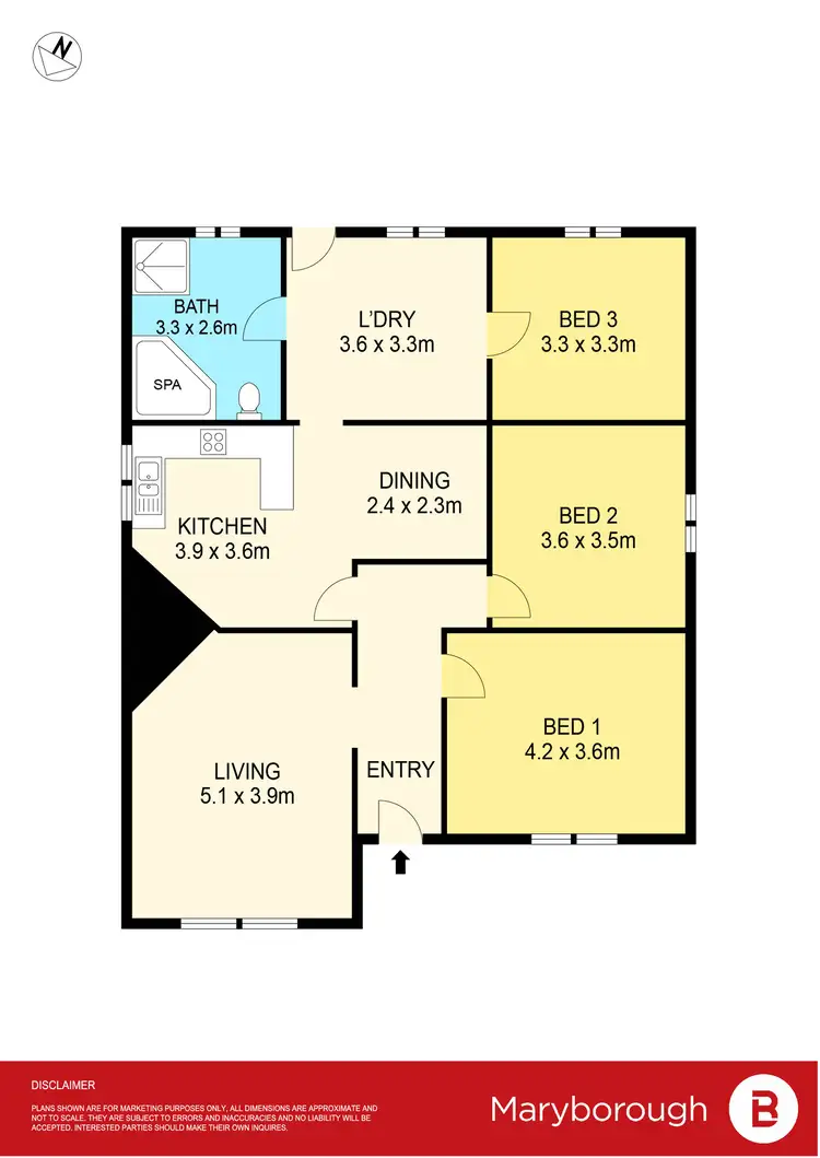 Floorplan of Homely house listing, 58 Goldsmith Street, Maryborough VIC 3465