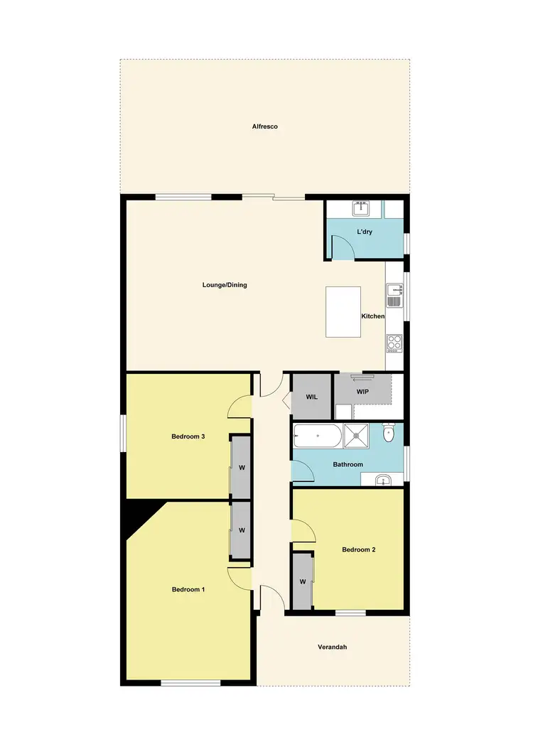 Floorplan of Homely house listing, 90 Inkerman Street, Maryborough VIC 3465