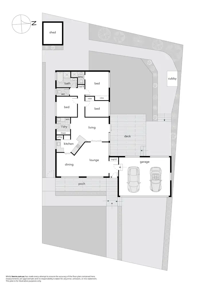 Floorplan of Homely house listing, 4 Webber Place, Karabar NSW 2620