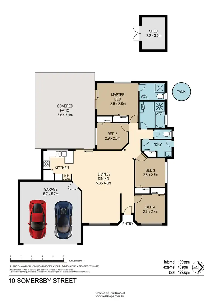 Floorplan of Homely house listing, 10 Somersby Street, Seventeen Mile Rocks QLD 4073