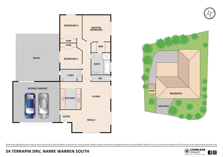 Floorplan of Homely house listing, 54 Terrapin Drive, Narre Warren South VIC 3805