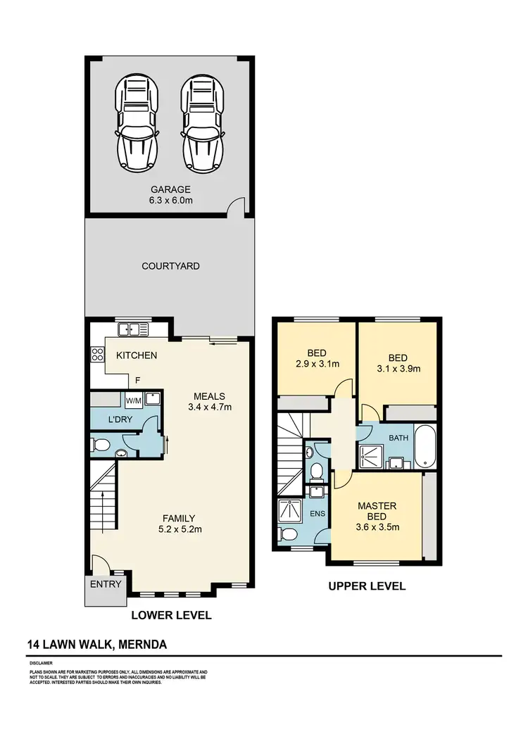 Floorplan of Homely townhouse listing, 14 Lawn Walk, Mernda VIC 3754