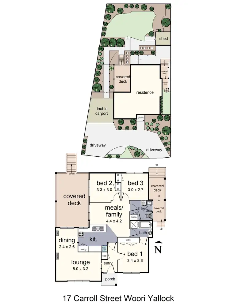 Floorplan of Homely house listing, 17 Carroll Street, Woori Yallock VIC 3139