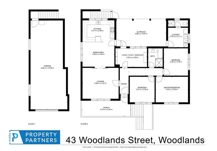 Floorplan of Homely house listing, 43 Woodlands Street, Woodlands WA 6018
