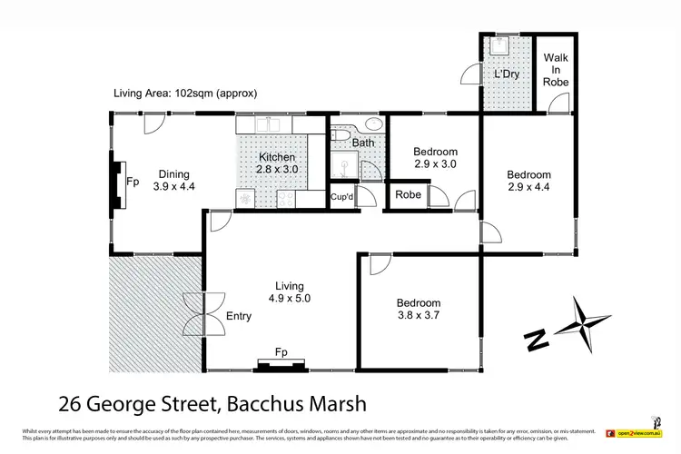 Floorplan of Homely house listing, 26 George Street, Bacchus Marsh VIC 3340