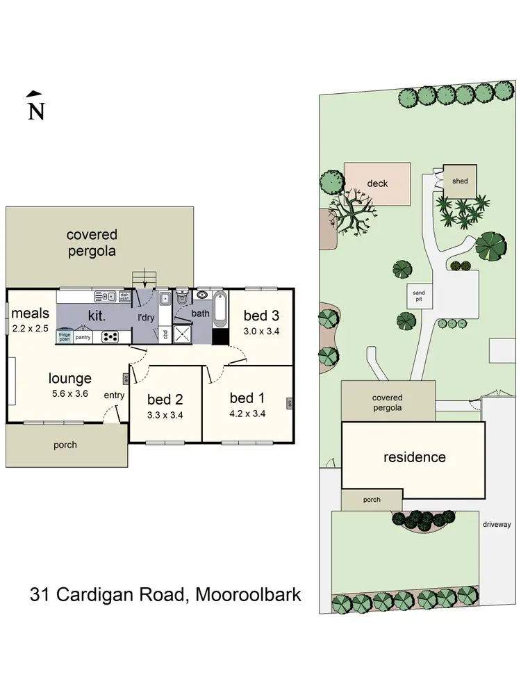 Floorplan of Homely house listing, 31 Cardigan Road, Mooroolbark VIC 3138