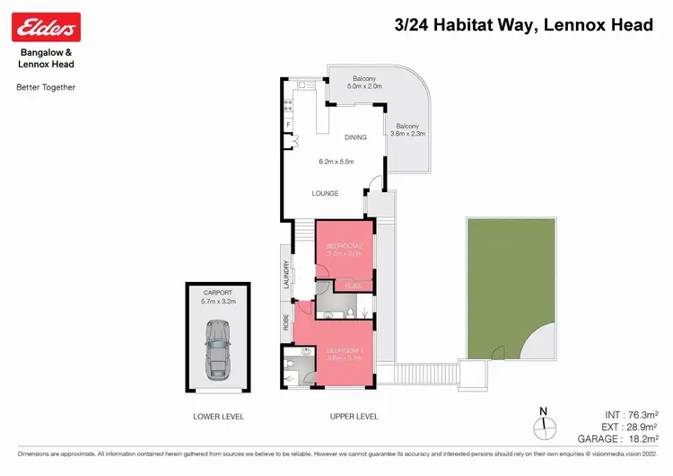Floorplan of Homely unit listing, 3/24 Habitat Way, Lennox Head NSW 2478