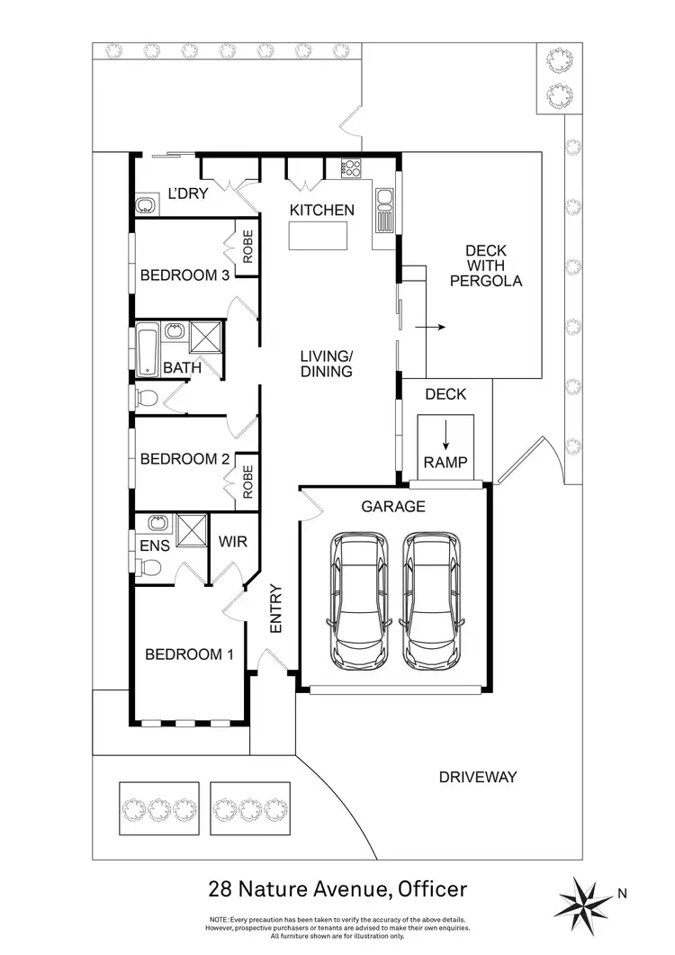 Floorplan of Homely house listing, 28 Nature Avenue, Officer VIC 3809