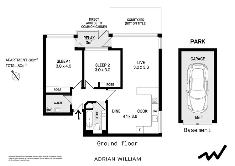 Floorplan of Homely apartment listing, 15/1-5 Glen Street, Marrickville NSW 2204