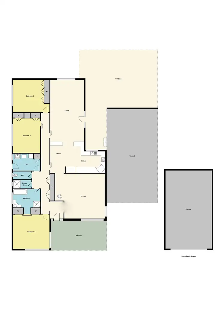 Floorplan of Homely house listing, 42 Sutton Road, Maryborough VIC 3465