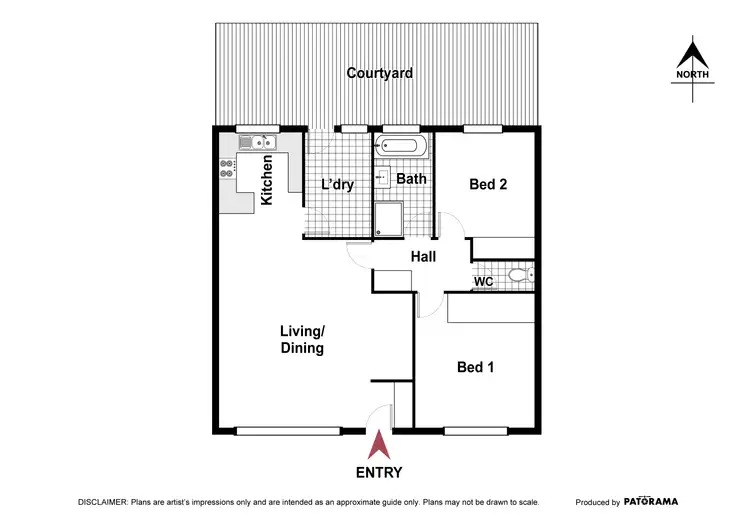 Floorplan of Homely townhouse listing, 12/17 Thurralilly Street, Queanbeyan NSW 2620