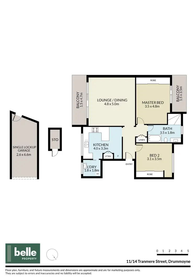 Floorplan of Homely apartment listing, 11/14 Tranmere Street, Drummoyne NSW 2047