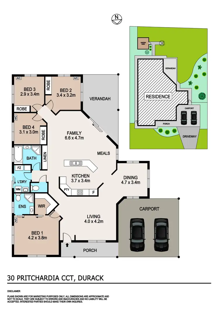 Floorplan of Homely house listing, 30 Pritchardia Circuit, Durack NT 830