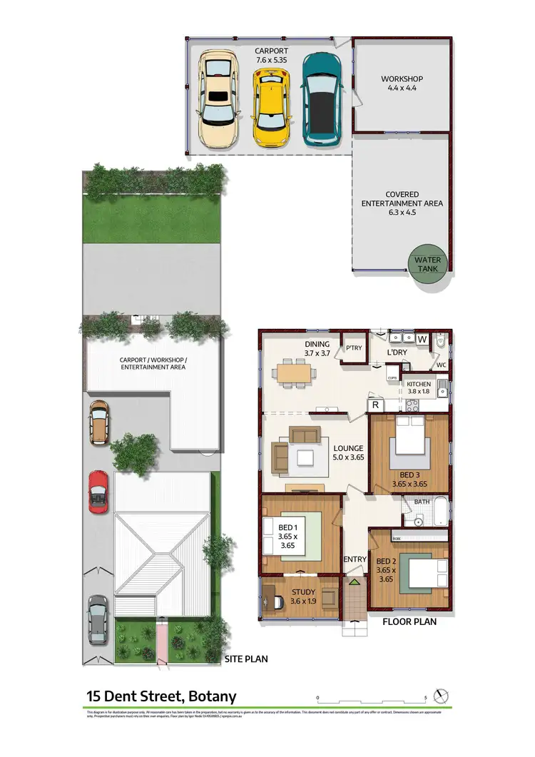 Floorplan of Homely house listing, 15 Dent Street, Botany NSW 2019
