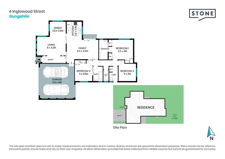 Floorplan of Homely house listing, 4 Inglewood Street, Gungahlin ACT 2912
