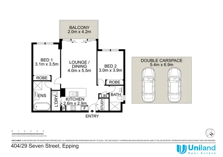 Floorplan of Homely apartment listing, 404/29 Seven Street, Epping NSW 2121