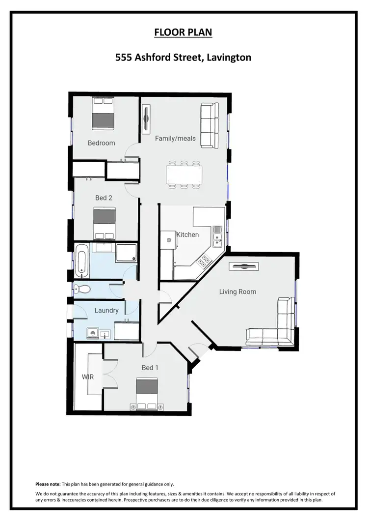 Floorplan of Homely house listing, 555 Ashford Street, Lavington NSW 2641