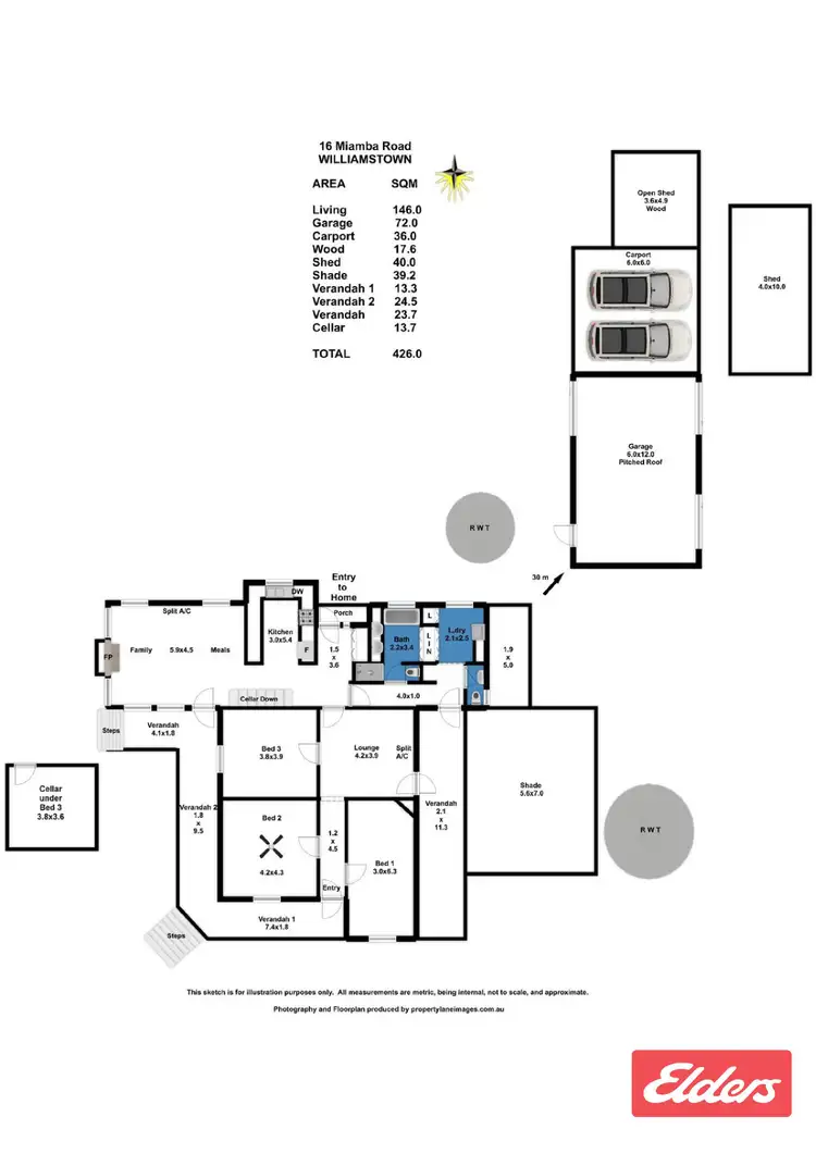 Floorplan of Homely house listing, 16 Miamba Road, Williamstown SA 5351