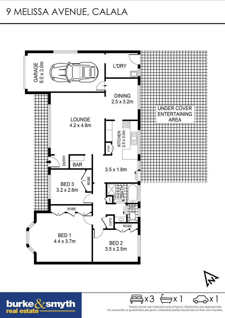 Floorplan of Homely house listing, 9 Melissa Avenue, Tamworth NSW 2340
