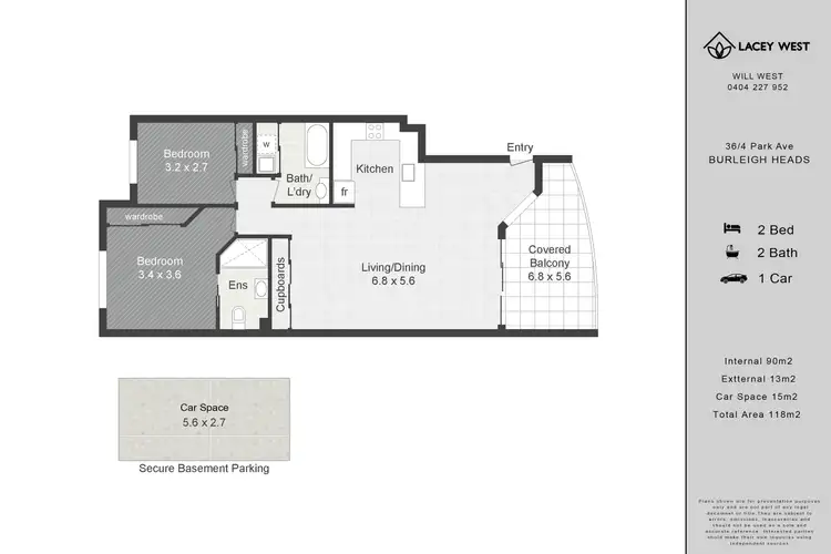 Floorplan of Homely unit listing, 36/4 Park Avenue, Burleigh Heads QLD 4220