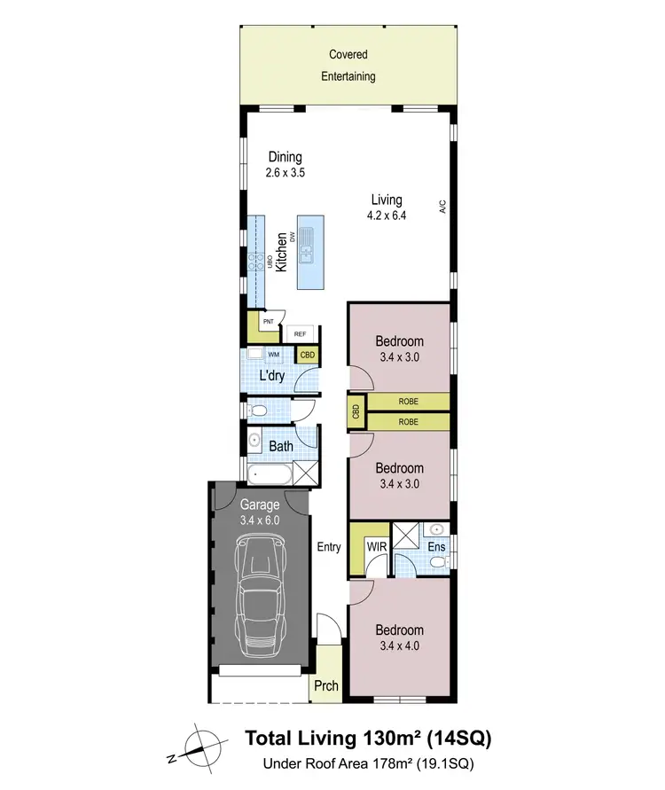 Floorplan of Homely house listing, 8 Pearson Road, Drouin VIC 3818
