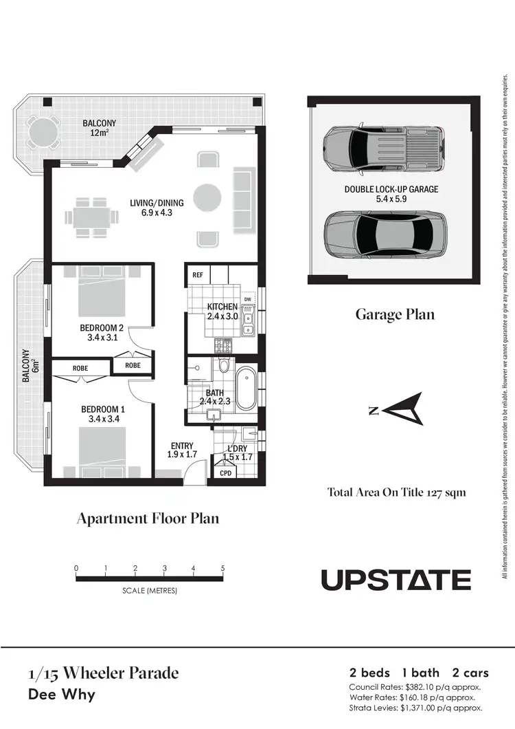Floorplan of Homely unit listing, 1/15 Wheeler Parade, Dee Why NSW 2099