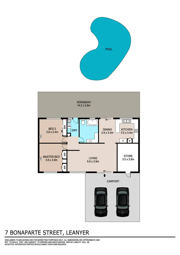 Floorplan of Homely house listing, 7 Bonaparte Street, Leanyer NT 812