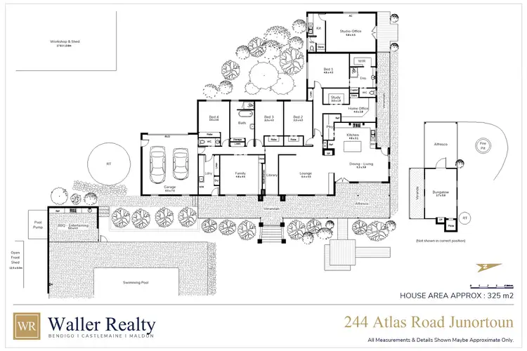 Floorplan of Homely house listing, 244 Atlas Road, Junortoun VIC 3551