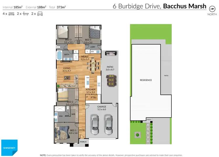 Floorplan of Homely house listing, 6 Burbidge Drive, Bacchus Marsh VIC 3340