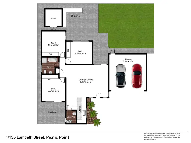 Floorplan of Homely villa listing, 4/135 Lambeth Street, Picnic Point NSW 2213