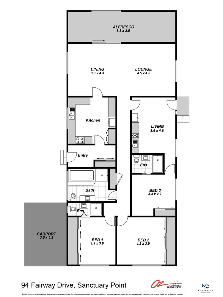 Floorplan of Homely house listing, 94 Fairway Drive, Sanctuary Point NSW 2540