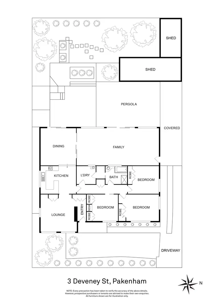 Floorplan of Homely house listing, 3 Deveney Street, Pakenham VIC 3810