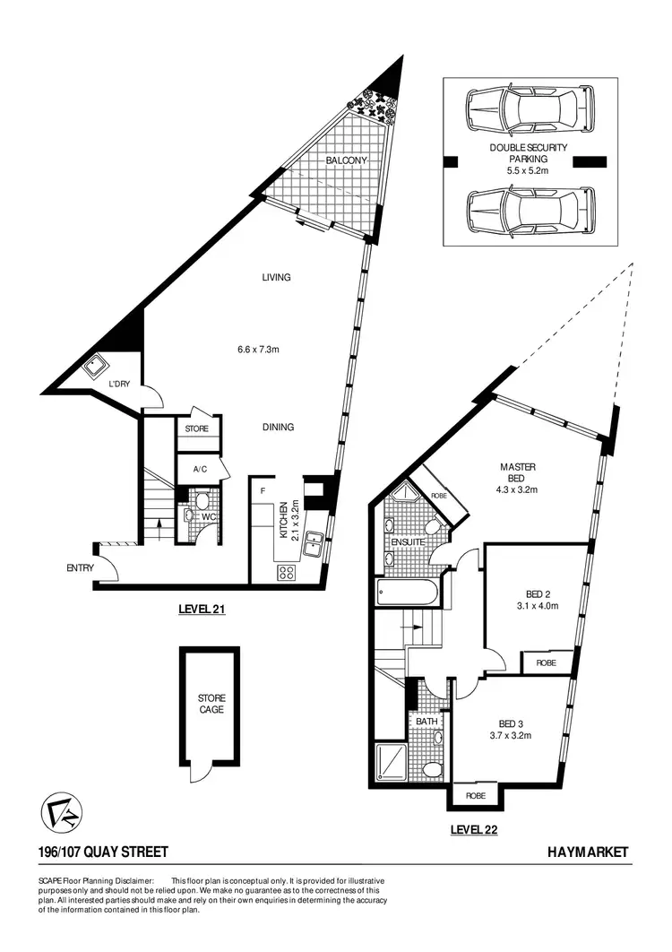 Floorplan of Homely apartment listing, 196/107 Quay Street, Haymarket NSW 2000