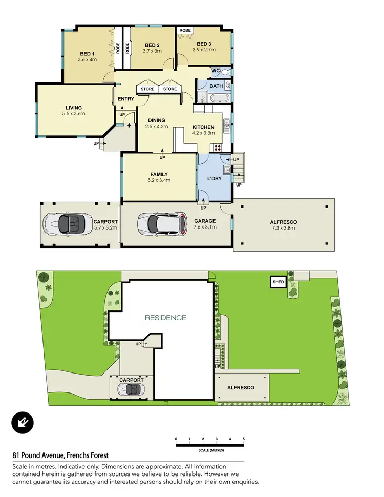 Floorplan of Homely house listing, 81 Pound Avenue, Frenchs Forest NSW 2086