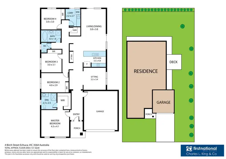 Floorplan of Homely house listing, 4 Birch Street, Echuca VIC 3564